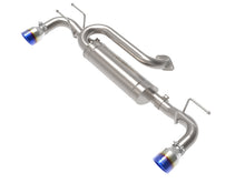 Load image into Gallery viewer, aFe 19-22 Mazda 3 L4 2.5L Takeda 3in to 2-1/2in 304 SS Axle-Back Exhaust w/ Blue Flame Tip