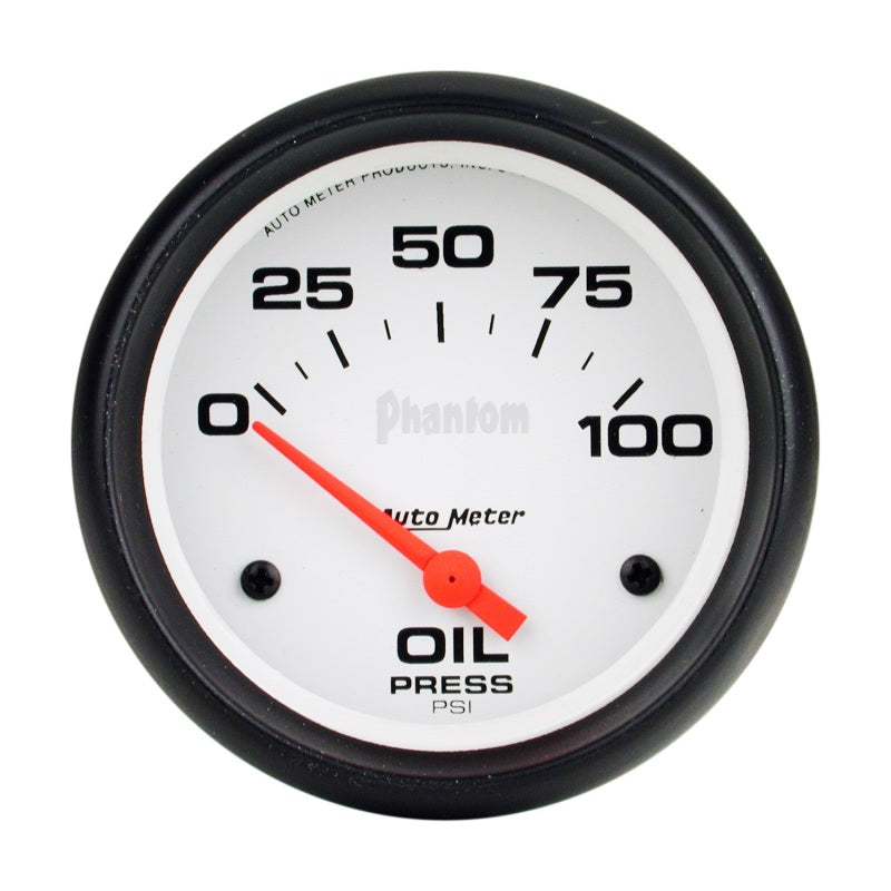 Autometer Phantom 66.7mm 0-100 PSI SSE Oil Pressure Gauge