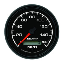 Load image into Gallery viewer, Autometer ES 85.7mm In-Dash Speedometer Elec. Programmable 160mph Gauge