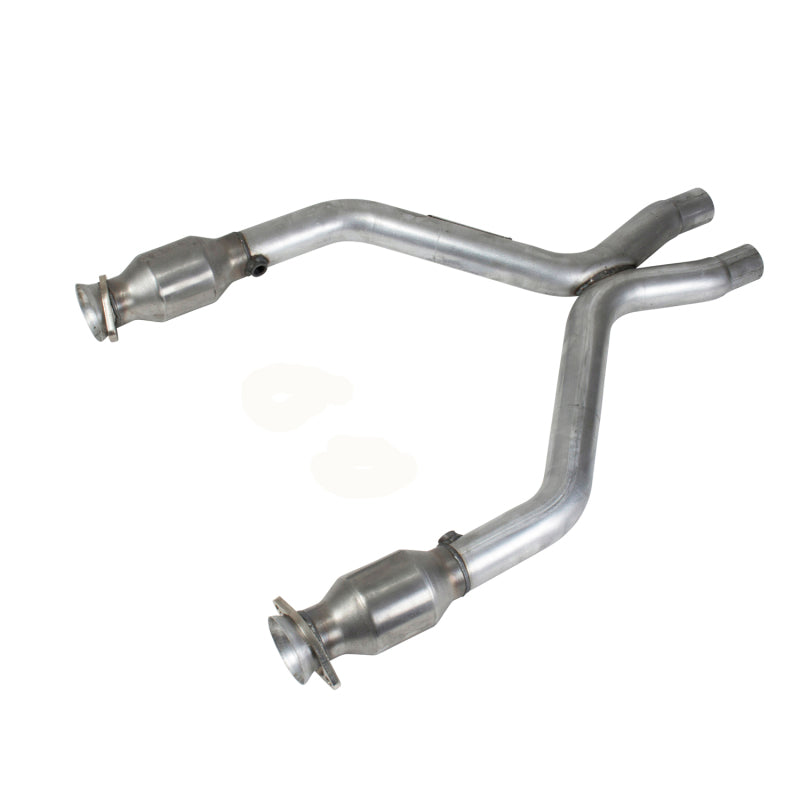 BBK 11-14 Mustang 3.7 V6 Short Mid X Pipe With Catalytic Converters 2-1/2 For BBK Long Tube Headers