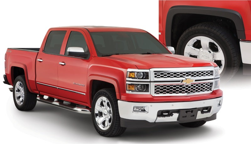 Bushwacker 16-18 Chevy Silverado 1500 Fleetside OE Style Flares - 4 pc 69.3/78.8/97.8in Bed - Black