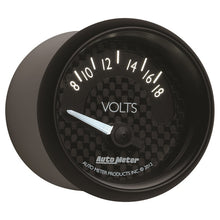 Load image into Gallery viewer, Autometer GT Series 52mm Short Sweep Electronic 8-18 Volts Voltmeter