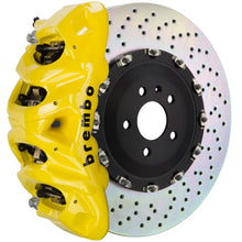 Load image into Gallery viewer, Brembo 02-08 G500/03-04 G55/09-18 G550 Front GT BBK 8 Piston Cast 412x38 2pc Rotor Drilled- Yellow