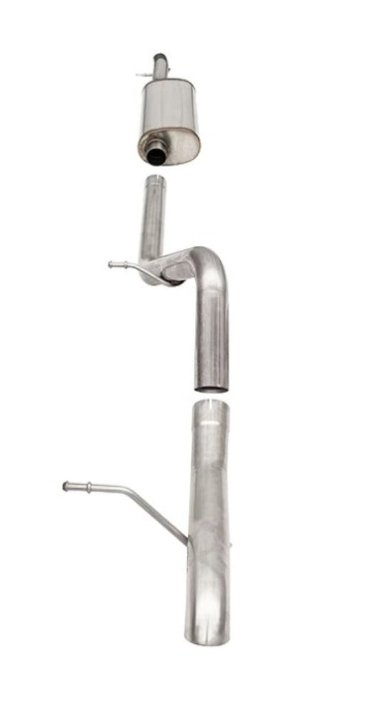 Corsa 07-18 Jeep Wrangler JKU 3.6L Sport 2.75in Cat-Back Exhaust w/ Single 4in Tips