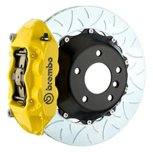 Load image into Gallery viewer, Brembo 08-12 Quattroporte Rr GT BBK 4Pist Cast 380x28 2pc Rotor Slotted Type3-Yellow