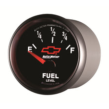 Load image into Gallery viewer, Autometer GM Bowtie Black 2-1/16 Fuel Level, 0-90 , Air-Core 8-18V