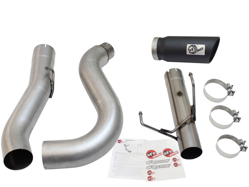 aFe MACHForce XP Exhaust Large Bore 5in DPF-Back SS 13-15 Dodge Trucks L6-6.7L (td) *Black Tip