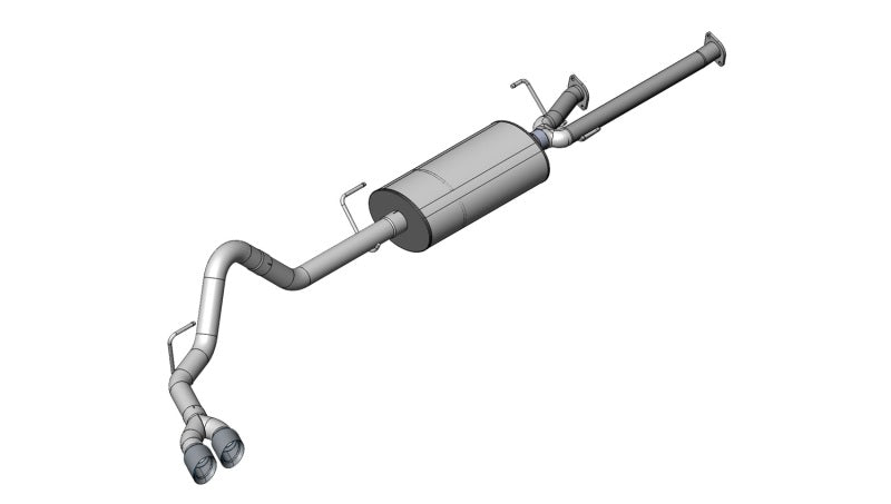 Corsa 07-08 Toyota Tundra Double Cab/Crew Max 5.7L V8 Polished Sport Cat-Back Exhaust