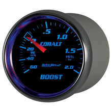 Load image into Gallery viewer, Autometer Cobalt 52mm 2 BAR Mechanical Boost Gauge