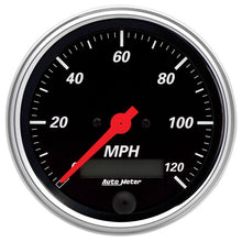 Load image into Gallery viewer, Autometer Designer Black 3-3/8in Electric 120MPH Programmable Speedometer