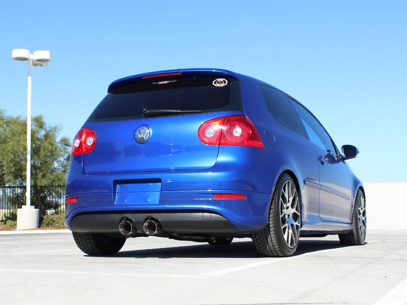 aFe MACHForce XP 2-1/2in SS-304 Cat-Back Exhausts w/ Polished Dual Tips 2008 VW Golf R32 V6-3.2L MKV