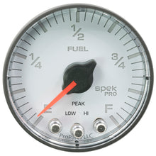 Load image into Gallery viewer, Autometer Spek-Pro Gauge Fuel Level 2 1/16in 0-270 Programmable Wht/Blk