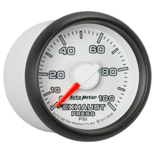 Load image into Gallery viewer, Autometer Factory Match 52.4mm Mechanical 0-100 PSI Exhaust (Drive) Pressure Gauge