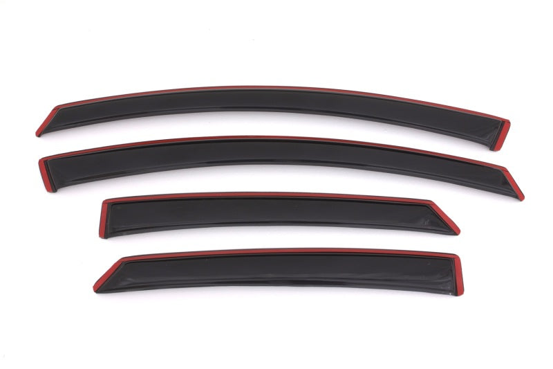 AVS 13-18 Ford Fusion Ventvisor In-Channel Front & Rear Window Deflectors 4pc - Smoke