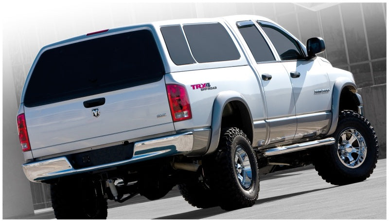 Bushwacker 06-08 Dodge Ram 1500 Fleetside Extend-A-Fender Style Flares 4pc 97.9/98.3in Bed - Black