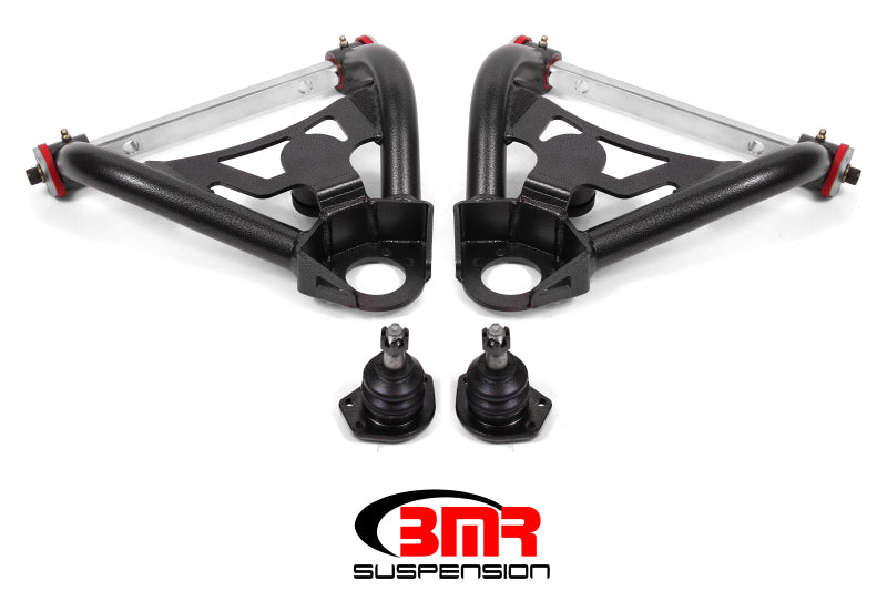 BMR 64-72 A-Body Upper Non-Adj. A-Arms w/ Stock Spindles (Polyurethane) - Black Hammertone