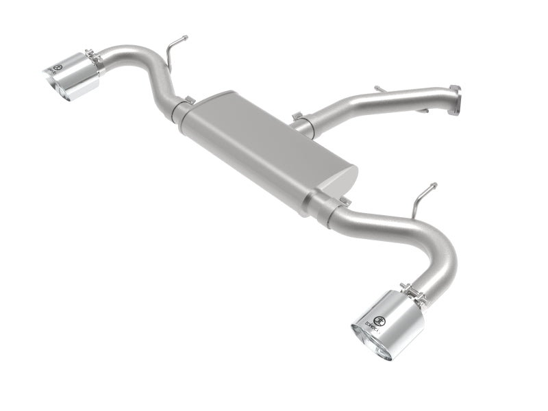 aFe Takeda Series 2.5in 409 SS Axle-Back Exhaust System Polished 18-20 Hyundai Elantra GT L4-1.6L(t)