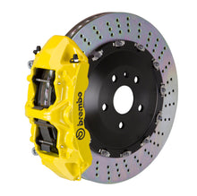 Load image into Gallery viewer, Brembo 07-15 Q7 (4L) Front GT BBK 6 Piston Cast 405x34 2pc Rotor Drilled- Yellow