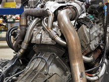 Load image into Gallery viewer, aFe Twisted Steel Header Up-Pipe 08-10 Ford Diesel Trucks V8-6.4L (td)