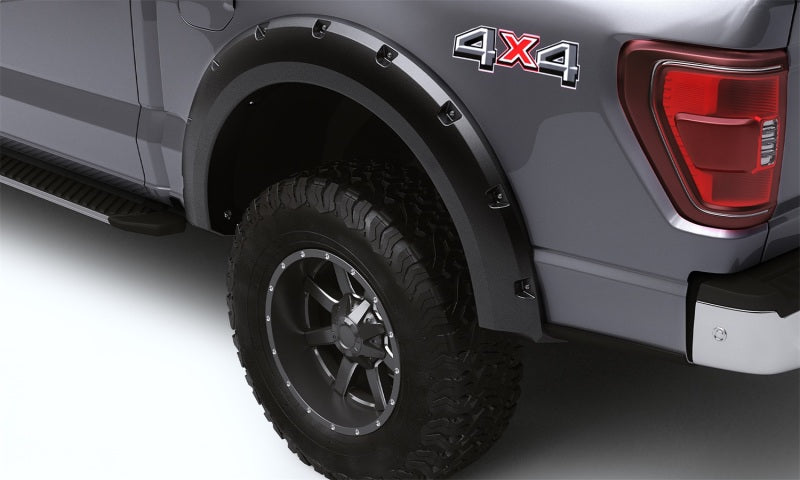 Bushwacker 08-10 Ford F-250 / F-350 Super Duty (Excl. Dually) Forge Style Flares 4pc - Black