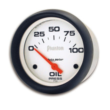 Load image into Gallery viewer, Autometer Phantom 66.7mm 0-100 PSI SSE Oil Pressure Gauge