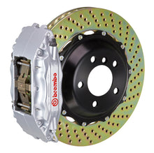 Load image into Gallery viewer, Brembo 03-08 FX35/FX45 Front GT BBK 4 Piston Cast 2pc 380x32 2pc Rotor Drilled-Silver