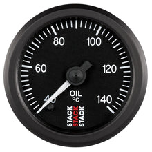 Load image into Gallery viewer, Autometer Stack 52mm 40-140 Deg C 1/8in NPTF Male Pro Stepper Motor Oil Temp Gauge - Black