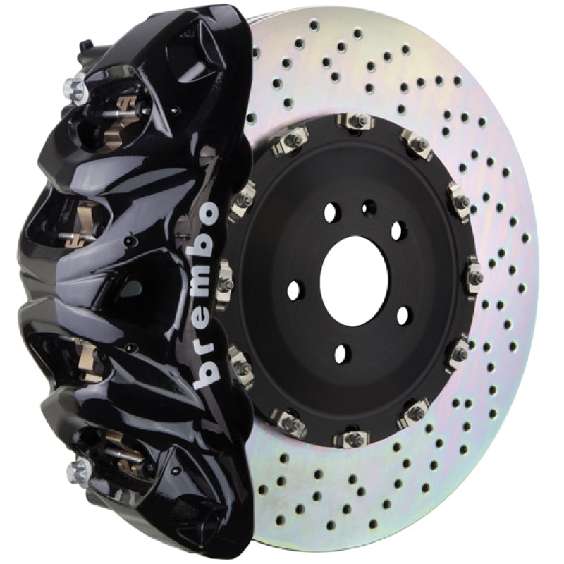 Brembo 07-14 Escalade/ESV/EXT Front GT BBK 8 Piston Cast 412x38 2pc Rotor Drilled-Black