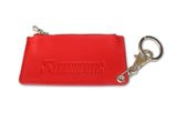 Akrapovic Leather Zip Keychain - red