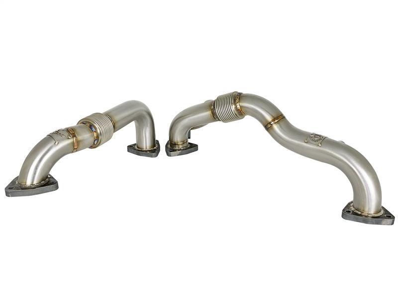 aFe Twisted Steel Power Package Up-Pipes / Manifold 08-10 Ford Diesel Trucks V8 6.4L (td)