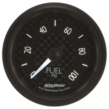 Load image into Gallery viewer, Autometer GT Series 52mm Full Sweep Electronic 0-100 PSI Fuel Pressure Gauge