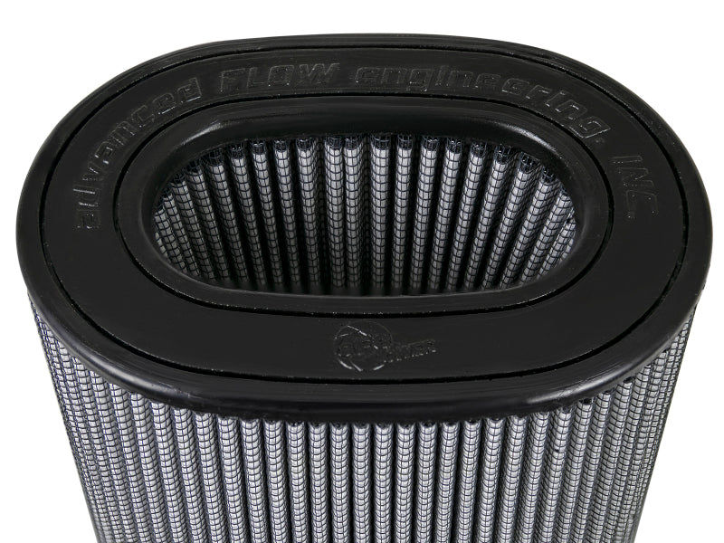 aFe Momentum Rplcmnt Air Filter w/Pro DRY S Media 6.75x4.75IN F x 8.25x6.25IN B x 7.25x5IN T x 9IN H