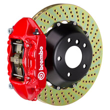 Load image into Gallery viewer, Brembo 12-16 991.1 C2S (PCCB Equipped) Rr GT BBK 4Pis Cast 380x28 2pc Rotor Drilled-Red