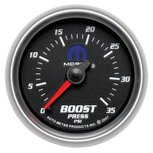 Load image into Gallery viewer, AutoMeter Gauge Boost 2-1/16in. 35PSI Mechanical Black Mopar