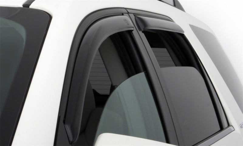 AVS 07-12 Hyundai Santa Fe Ventvisor In-Channel Front & Rear Window Deflectors 4pc - Smoke