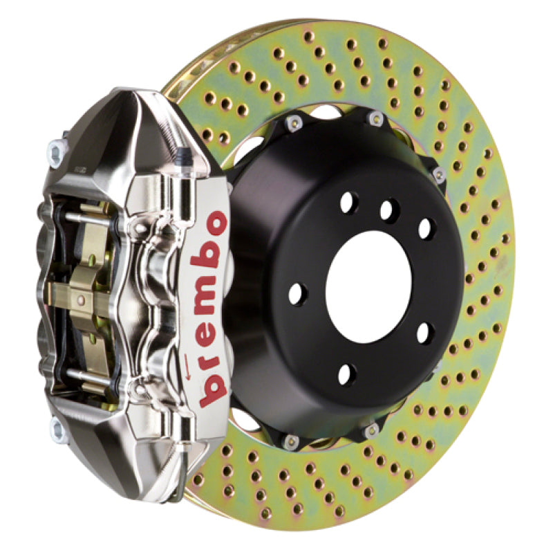 Brembo 09-15 CTS-V Rear GTR BBK 4 Piston Billet380x28 2pc Rotor Drilled- Nickel Plated