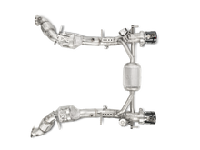 Load image into Gallery viewer, Akrapovic 16-17 Ferrari 488 GTB/488 Spyder Link Pipe Set w/ Cat (SS)