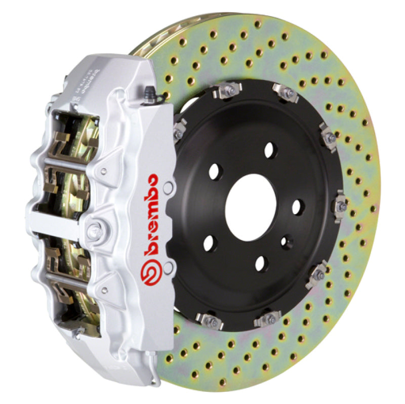 Brembo 04-08 Ram 1500 Front GT BBK 6 Piston Cast 2pc 380x34 2pc Rotor Drilled-Silver