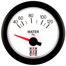 Load image into Gallery viewer, Autometer Stack 52mm 40-120 Deg C M10 Male Electric Water Temp Gauge - White