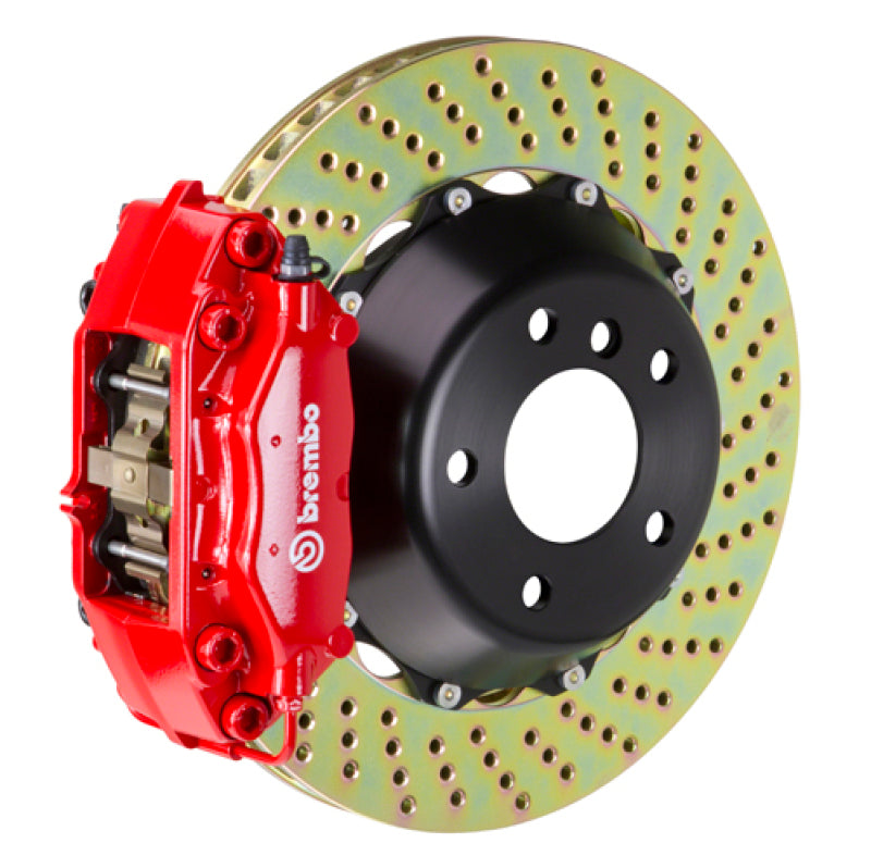 Brembo 00-05 ML500/ML55 AMG Rear GT BBK 4 Piston Cast 2pc 345x28 2pc Rotor Drilled-Red