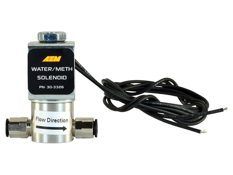 AEM Water/Methanol Injection System - High-Flow Low-Current WMI Solenoid - 200PSI 1/8in-27NPT In/Out