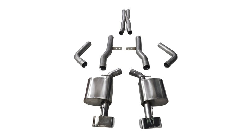 Corsa 15-16 Dodge Challenger SRT / Scat Pack / R/T 6.4L Polished Xtreme Cat-Back Exhaust