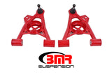 BMR 94-04 Ford Mustang Non-Adj. A-Arms Lower (Poly) w/ Spring Pocket - Red