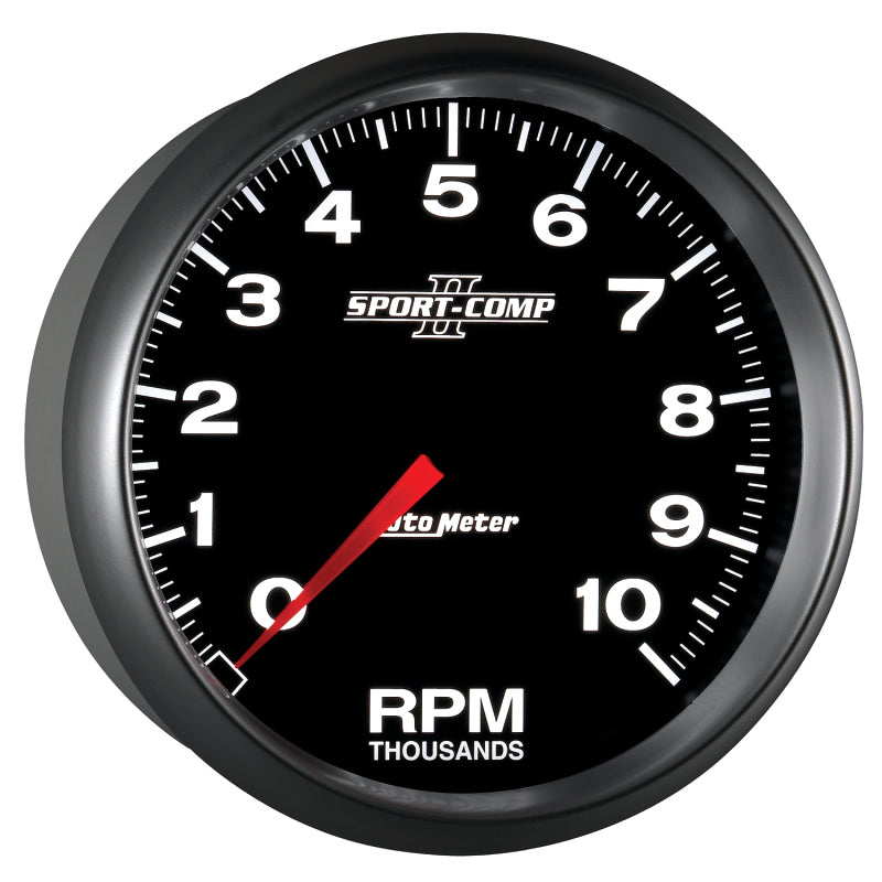 Autometer Sport-Comp II 5 inch 0-10000 RPM In Dash Tachometer