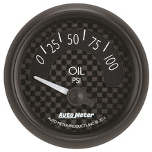 Load image into Gallery viewer, Autometer GT Series 52mm Short Sweep Electronic 0-100 psi Oil Pressure