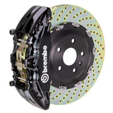 Brembo 14-18 1500 Sierra (w/ Alum Knuckles) Fr GT BBK 6Pis Cast 2pc 380x34 2pc Rtr Drill-Black