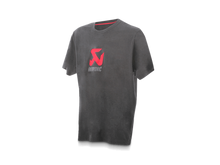 Load image into Gallery viewer, Akrapovic Mens Logo Grey T-Shirt - M