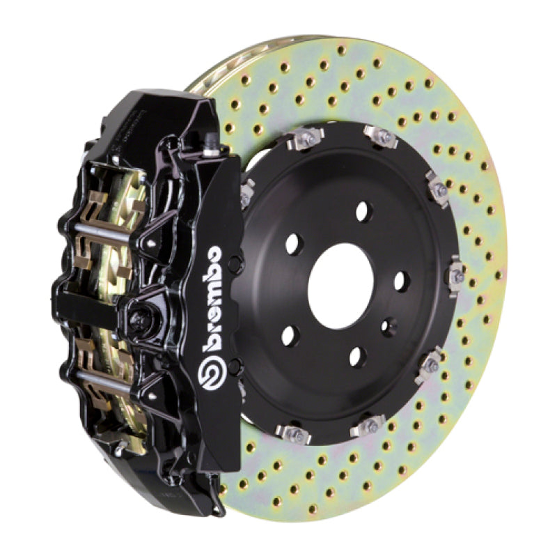 Brembo 02-08 G500/03-04 G55/09-18 G550 Front GT BBK 8 Piston Cast 365x34 2pc Rotor Drilled-Black