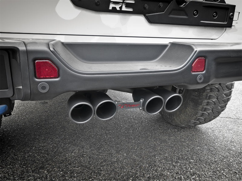 aFe Rebel Series 2.5in. 304 SS C/B Exhaust System 2018 Jeep Wrangler (JL) V6-3.6L - Black Tip