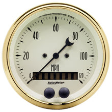 Load image into Gallery viewer, AutoMeter Golden Oldies 3-3/8in 0-120MPH (GPS) Speedometer Gauge